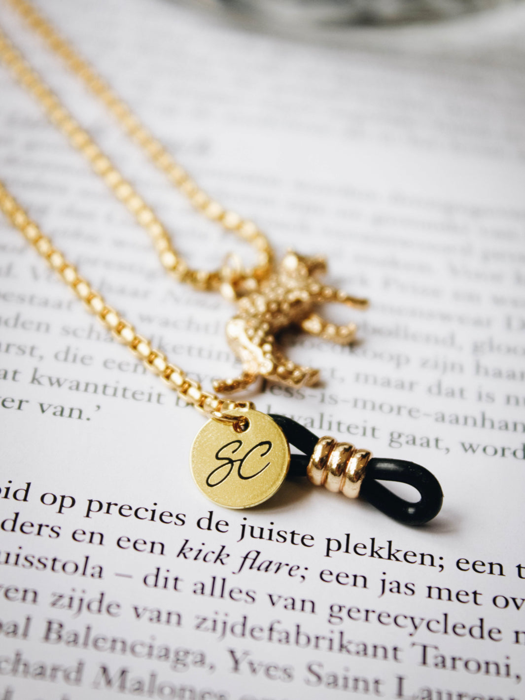 Jaguar zilver | Brillenkoord