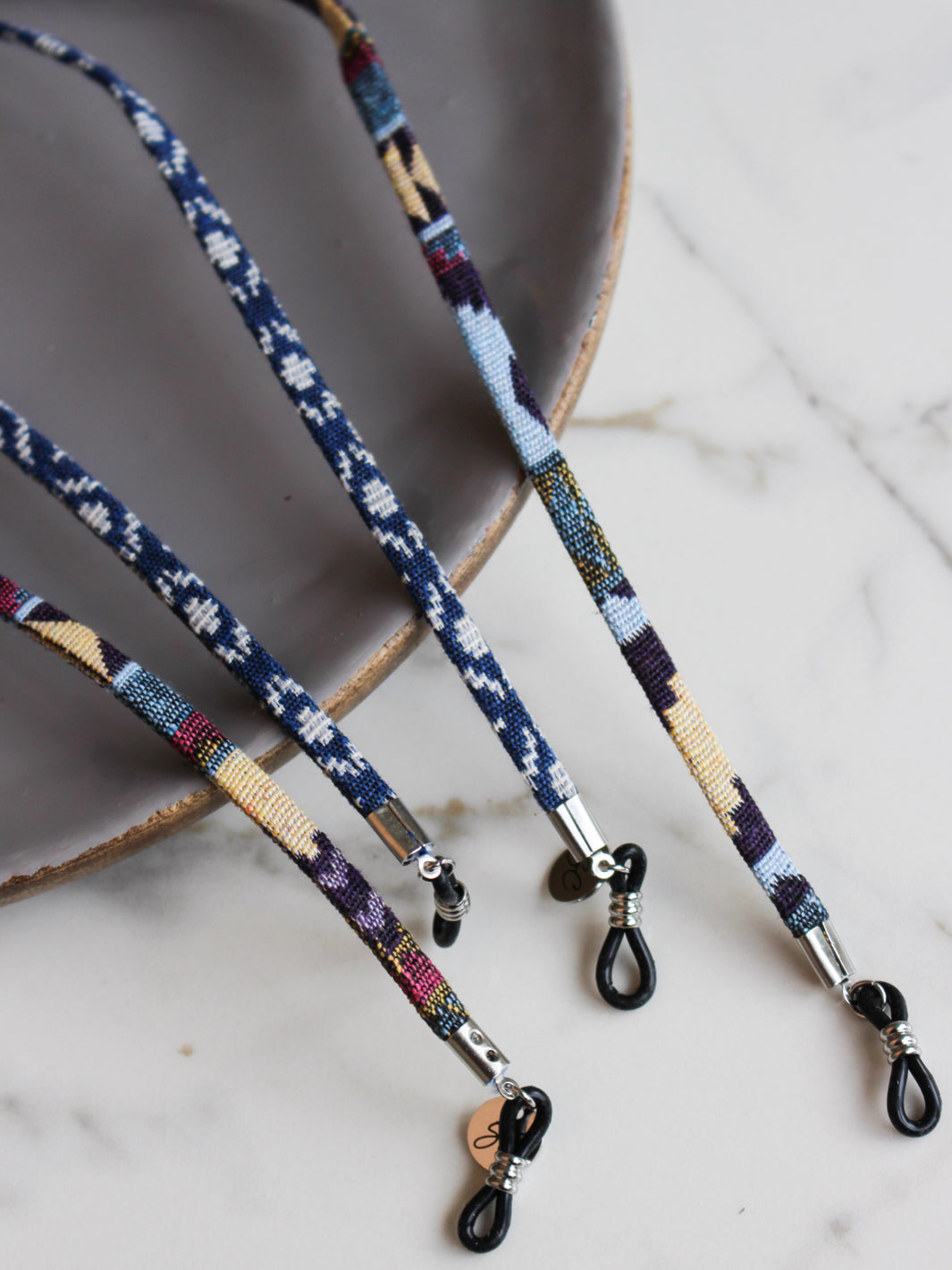 Aquamate blauw | Brillenkoord Heren